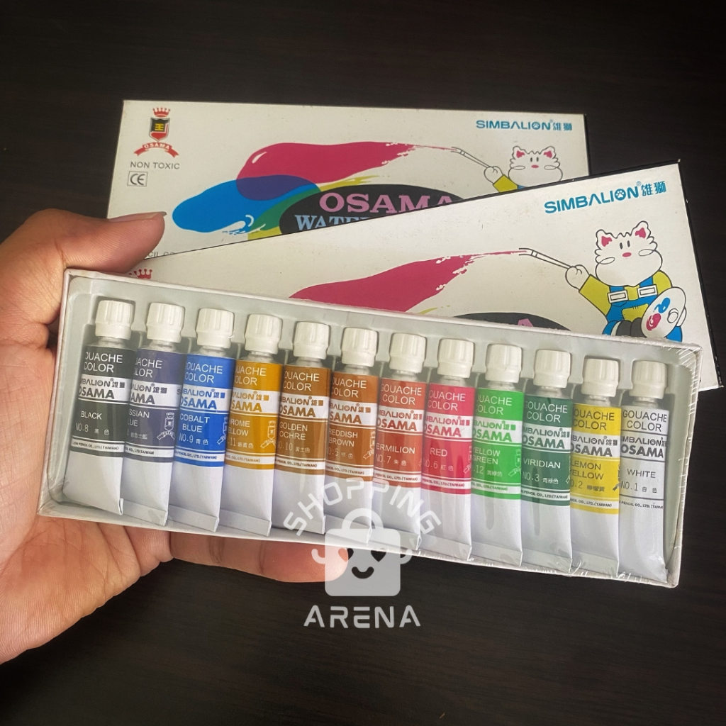 

Jual OSAMA Watercolor Isi 12 Cat Lukis Perlengkapan Melukis Waterbase Mewarnai Colour Air Color Peralatan Sekolah Drawing Original Seni Pewarna Kertas Tools Stuff Asli Art Menggambar Coloring Kesenian Prakarya School Murah Termurah Shopping Arena Malang