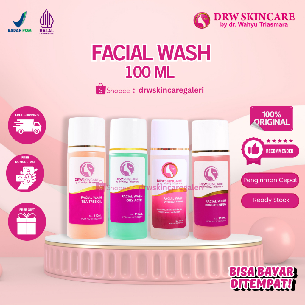 Drwskincare Paket Kecantikan Facial Wash Brightening
