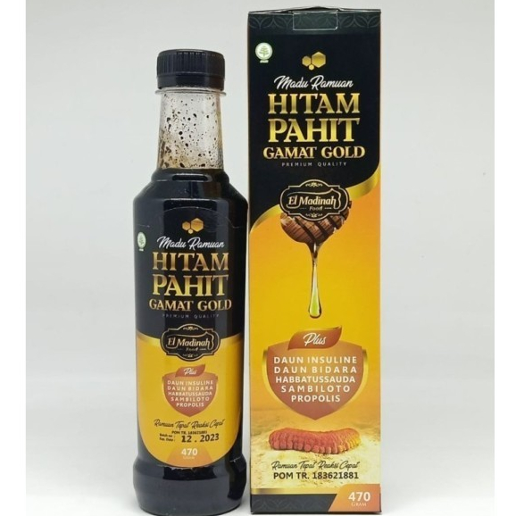 MADU HITAM PAHIT PLUS GAMAT GOLD - MADU HITAM PLUS GAMAT