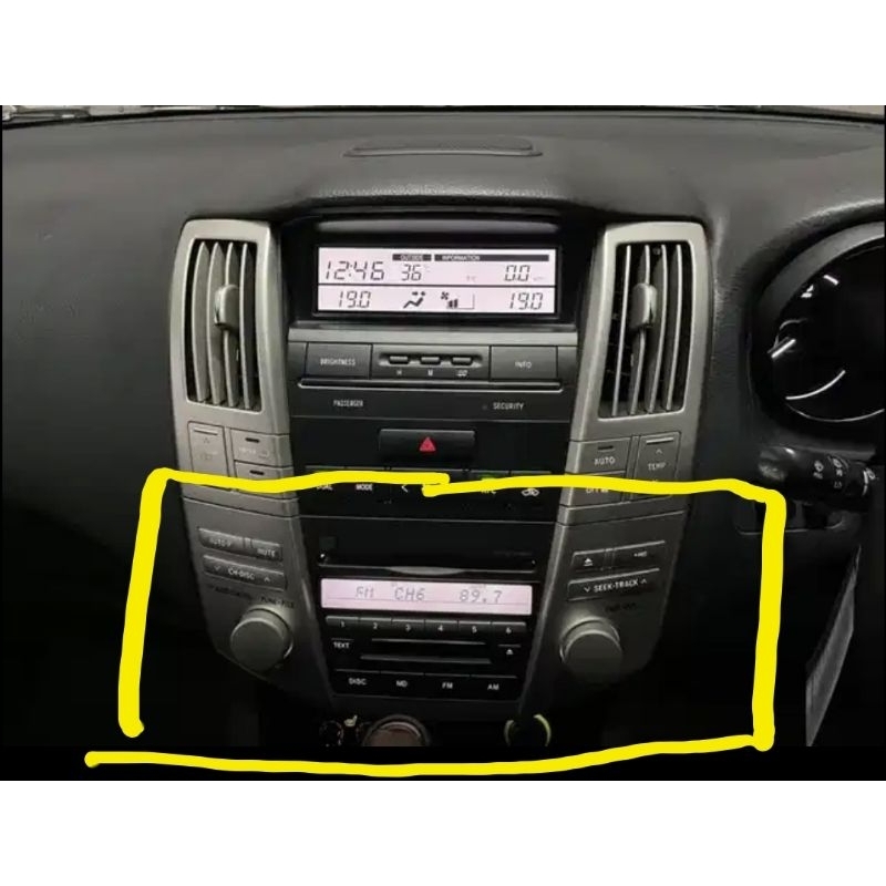 HU Head Unit original Ex.toyota Harrier gen 2 ACU30 2005 2006 2007 2008 2009 2010 2011 2012 2013 Fuj