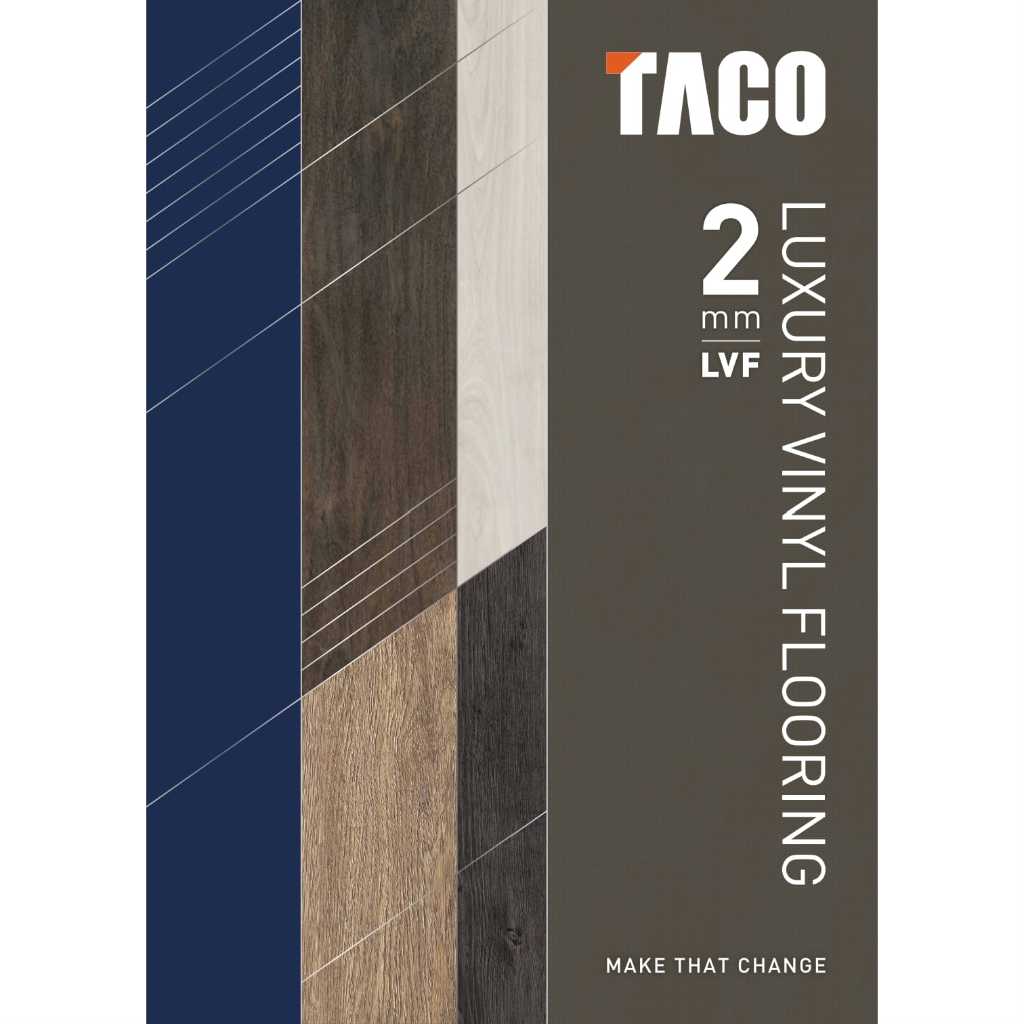 TACO Vinyl Lantai - Vinyl Floor - Lantai Kayu - Lantai Vinyl - Tebal 2mm