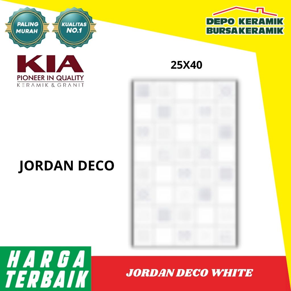 KIA-HD 25X40 JORDAN DECO & MARBLE WHITE G1