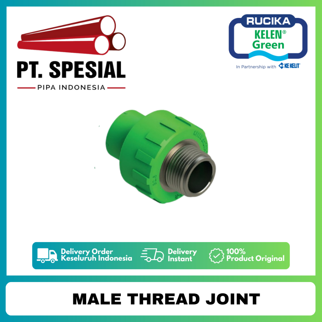 Sock Drat Luar PPR Rucika / SDL PPR Rucika / Male Thread Joint PPR Rucika - 06
