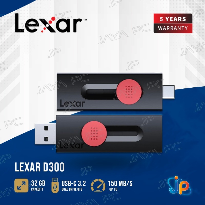 FlashDisk Lexar OTG Jumpdrive D300 32GB - Flash Disk 32 GB USB-C 3.2