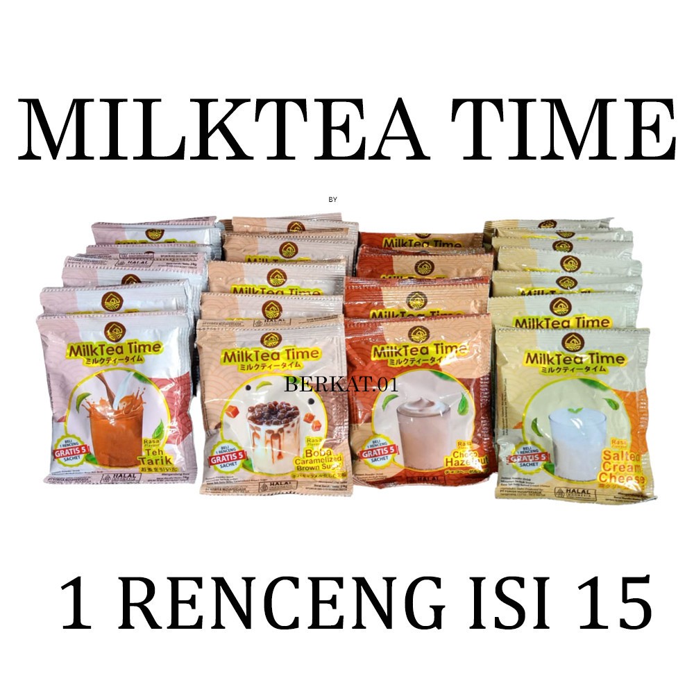 

Milktea Time Choco Hazelnut Brown Cheese Teh Tarik 24g 1 Renceng Isi 15 Sachet All Variant