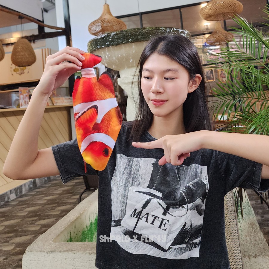 

HenJO Tempat Pensil ikan Pouch bentuk ikan atau tempat Makeup lucu unik untuk sekolah banyak variasi