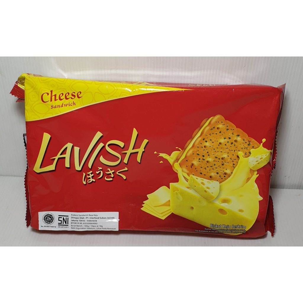 

Biskuit Shoon Fatt Lavish Crackers Cheese Keju 180g