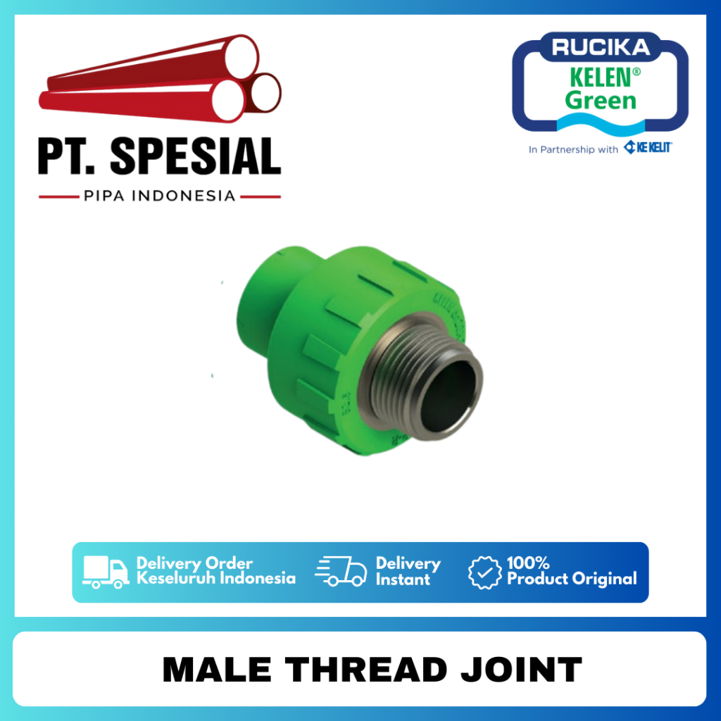 Sock Drat Luar PPR Rucika 32 x 3/4" / SDL PPR Rucika / Male Thread Joint PPR - 05