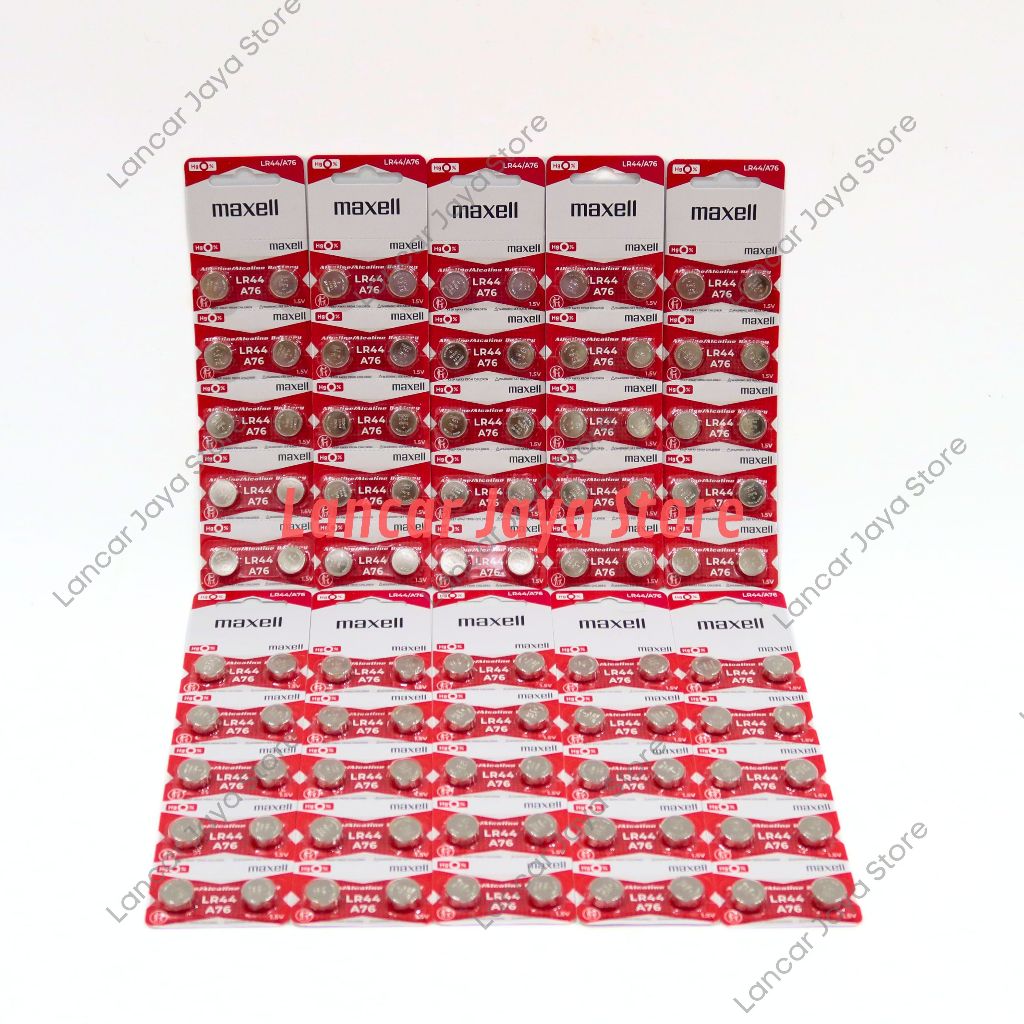 Baterai Maxell LR44/ Batrai Kancing Maxell LR-44 Original