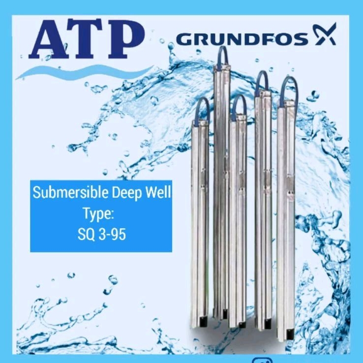 Grundfos Submersible Deep well Pompa Satelit Pompa Submersible Deep Well SQ 3-95