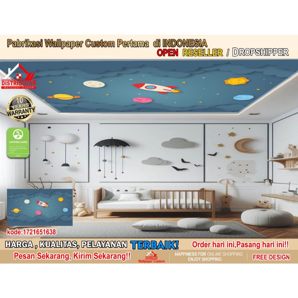 Wallpaper Dinding Custom 3D Animasi Anak | Animasi Anak | Wallpaper Request Gambar | Wallpaper Kamar