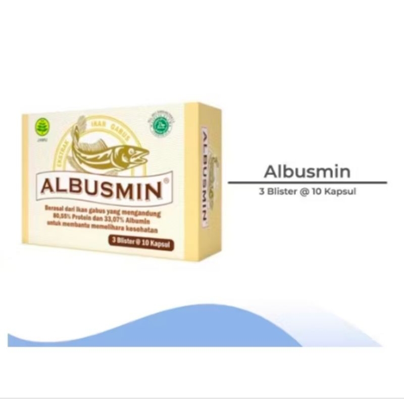 Albusmin 30 Kapsul/Ekstrak Ikan Gabus