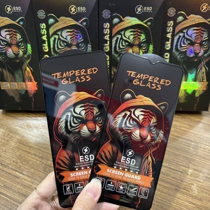 MJT - SHARP Tempered Glass Anti Gores Kaca Bening Anti Static Clear Full TG SHARP AQUOS V6/SHARP AQU