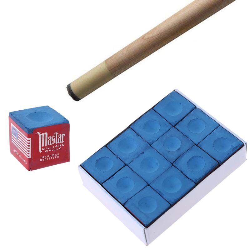 Billiard Chalk 12pcs Chalk Box Billiard Chalk Billiard Master Perlengkapan Billiard Kapur Biliar