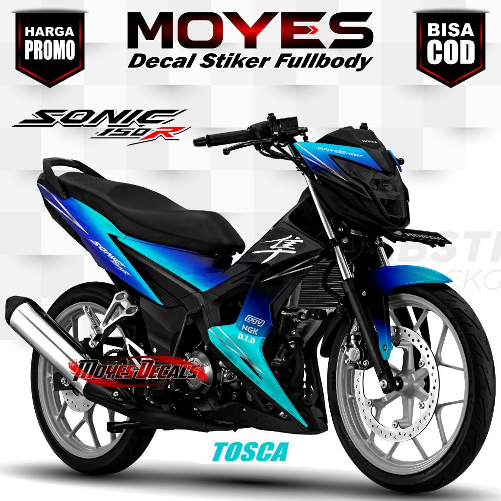 Decal Motor Sonic 150R - Stiker Motor Sonic 150R Fullbody Premium - Variasi Motor Honda Sonic 150R B