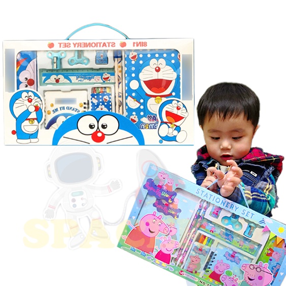 

1KG 5PCS Spacekidjk Paket Alat Tulis 14 in 1 Stationery Set Study Set Anak Karakter Set Alat Tulis Box Anak KODE G4P7