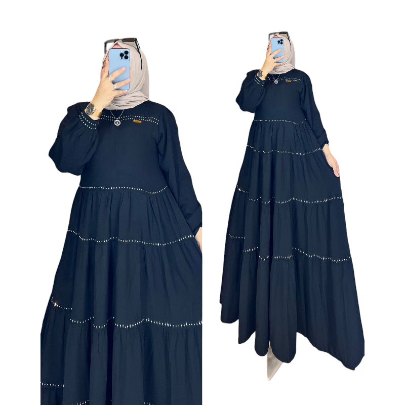 Gamis cringkel mutek Gamis Cringkel Premium