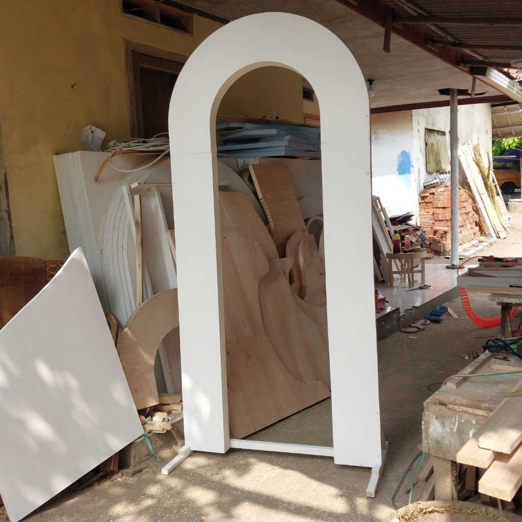 Backdrop Triplek GAPURA dekorasi . panel backdrop. TERMURAH. Backdrop lamaran minimalis / backdrop r