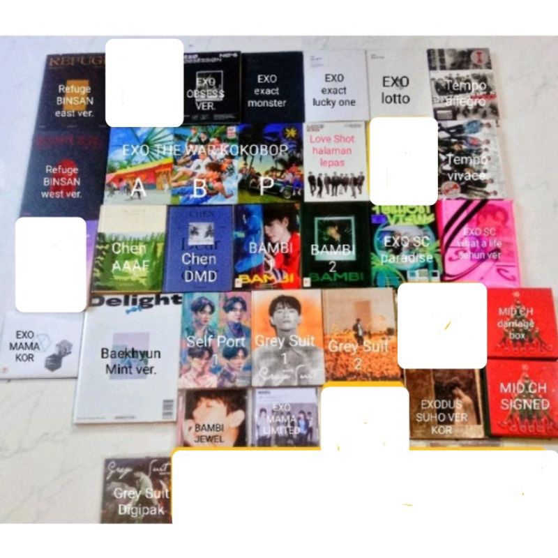 [UBAH KE JNE - BACA DESK] OFFICIAL ALBUM ONLY EXO ASTRO MURAH JAPAN KOREA CHINA SUHO BAEKHYUN CHANYE