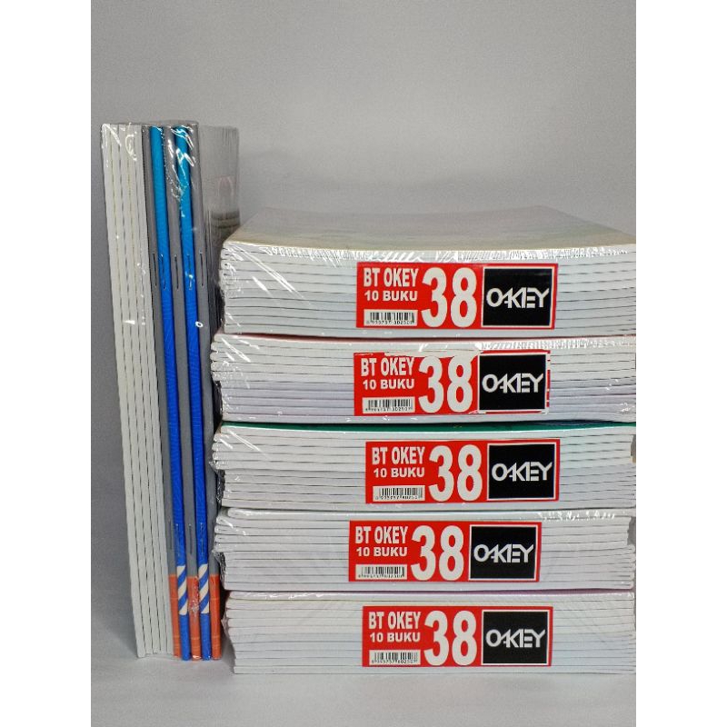 

Buku Tulis Okey 38 Lembar (1 Pack Isi 10 Buku)