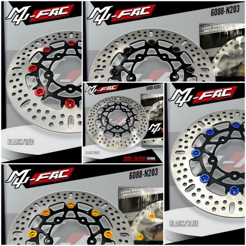 DISK DEPAN PIRINGAN DEPAN DISK VARIO 150 5 LUBANG UKURAN 260 MM MUFAC FLOATING