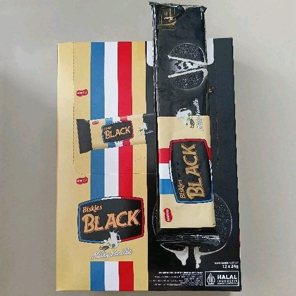 

KILAT Biskuit Biskies Black vanila 24gr Pak isi 12 Pcs MURAH COCOK UNTUK BINGKISAN ULTAH parcel hari raya