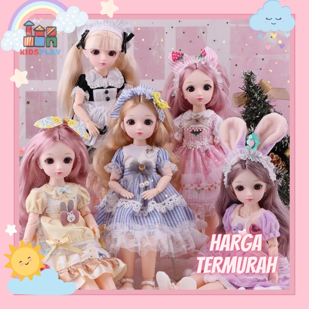 KODE F56G Boneka Princess Music Boneka BJD Doll Boneka BJD 3cm Boneka Yuna 3cm Boneka Cantik Boneka 