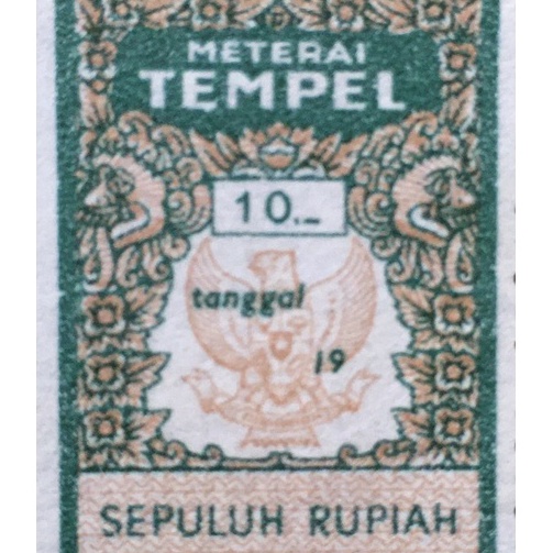 

Wah Materai kuno 1 Rupiah tahun 1976198 materai tempel lama