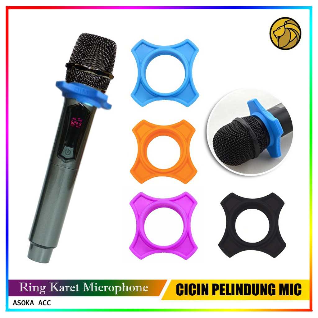 Ring Karet Microphone Gelang Ring Mikrofone Karet Cover Mic