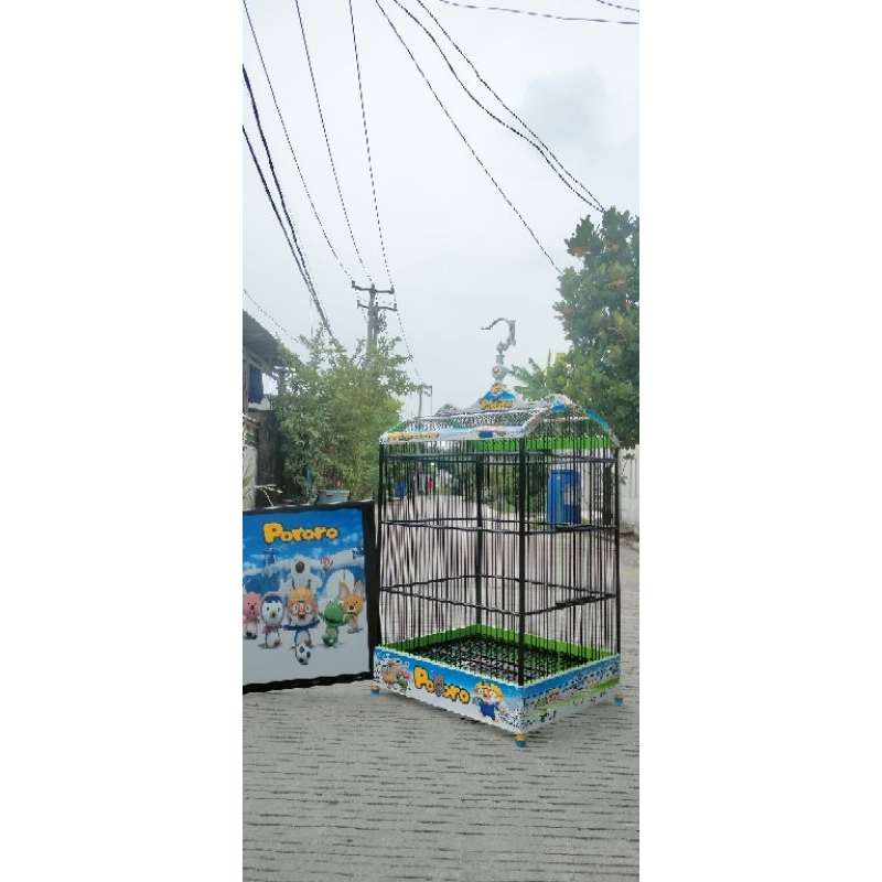 STIKER DECAL SANGKAR KOTAK Setiker decal Stiker Sangkar burung Decal kandang burung minimalis Motif 