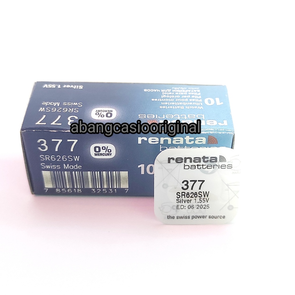 BONANZA Baterai Renata 377 626 Renata SR626SW Renata 377 Batre Original