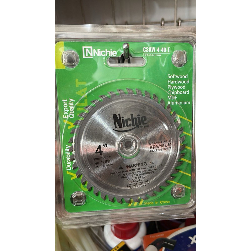 NICHIE4”/Mata Pisau Gergaji Kayu Gerinda 4"