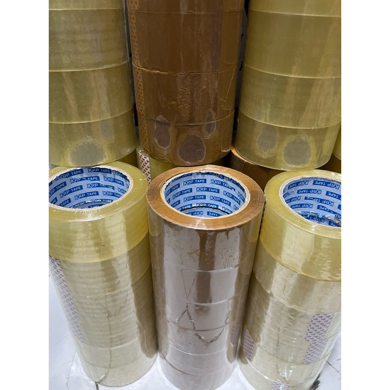 

Lakban Coklat / Putih 100 Yard 1Roll Isi 6 Pcs