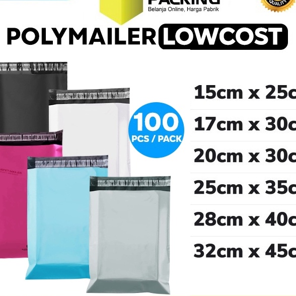 

HJ6 Plastik Polymailer PACK LOW COST Amplop Polimailer Packing RUSFET