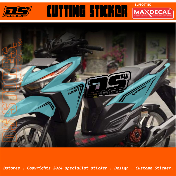 STRIPING VARIO LED OLD 2015-2018 STRIPING SIMPEL VARIO 125/150 CUTTING STICKER