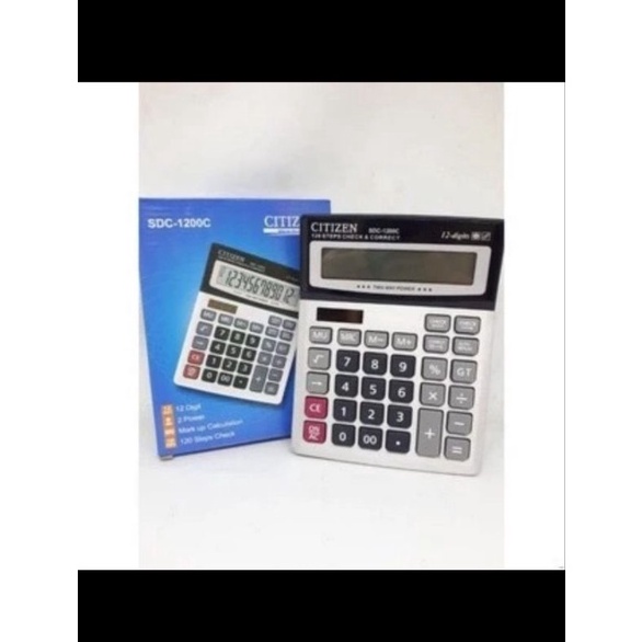 

WAH Kalkulator CITIZEN CT12C Calculator Check Correct Cek Ulang CT12C