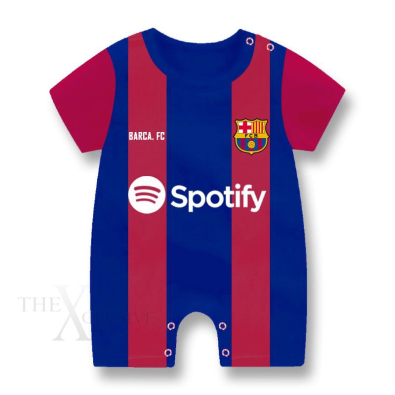 THEXCLUSIVE ROMPER CLUB BOLA BAYI/JERSEY BAYI/BAJU BOLA/PAKAIAN ANAK LAKI LAKI PEREMPUAN/PAKAIAN BAY