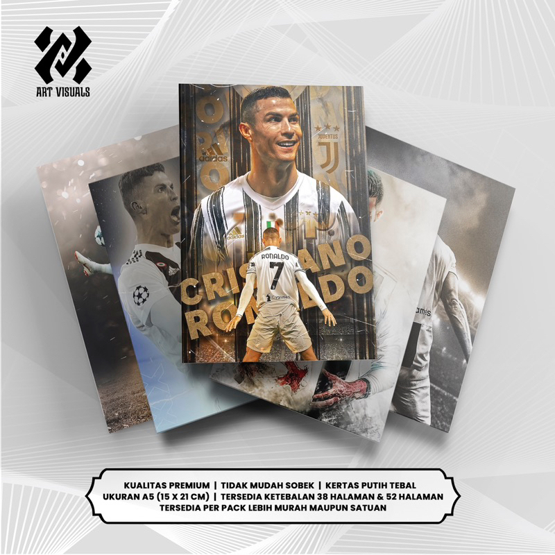 

Buku Tulis Custom Tema SEPAKBOLA CRISTIANO RONALDO JUVENTUS Terlengkap Termurah Model Bebas Pilih Foto / Buku Tulis Sekolah / Buku Catatan