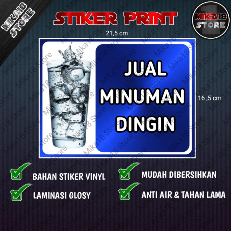 

Stiker Warung Jual Minuman Dingin