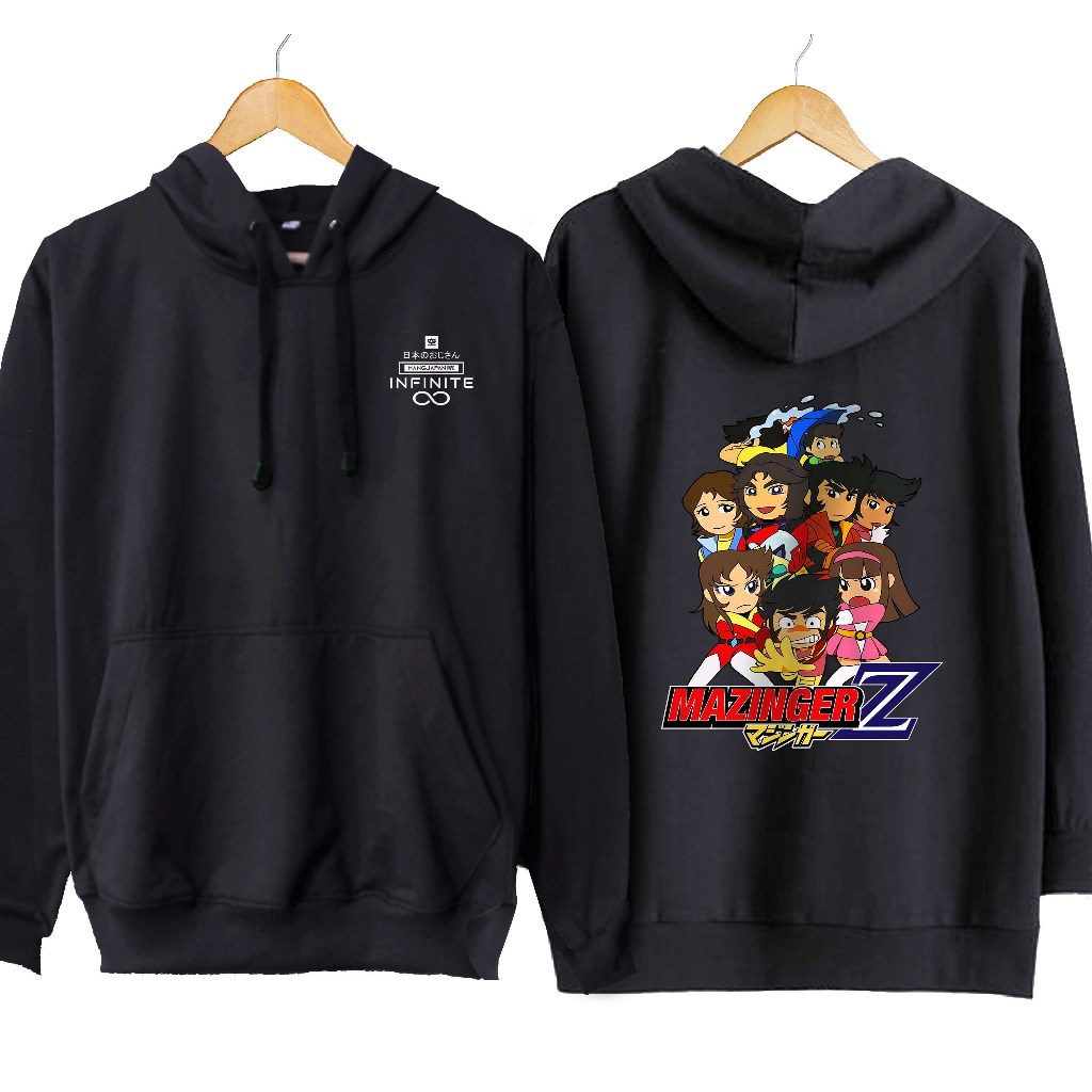 Jaket hoodie jumper infinite anime MAZINGER Z CHIBI - MAZINGER Z material cotton fleece