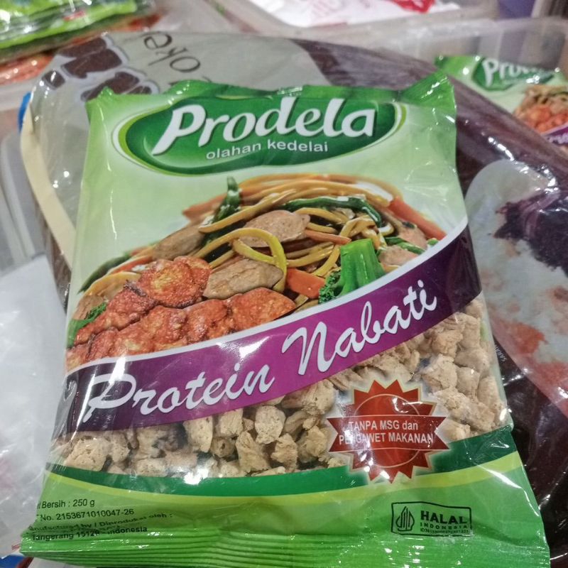 

prodela ,olahan kedelai /proteina nabati 250gr