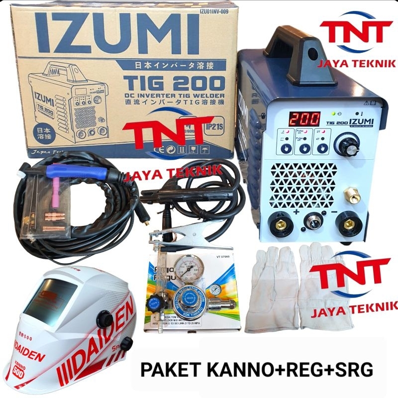 MESIN LAS ARGON IZUMI TIG 200 PULSE / TRAFO LAS ARGON IZUMI TIG 200