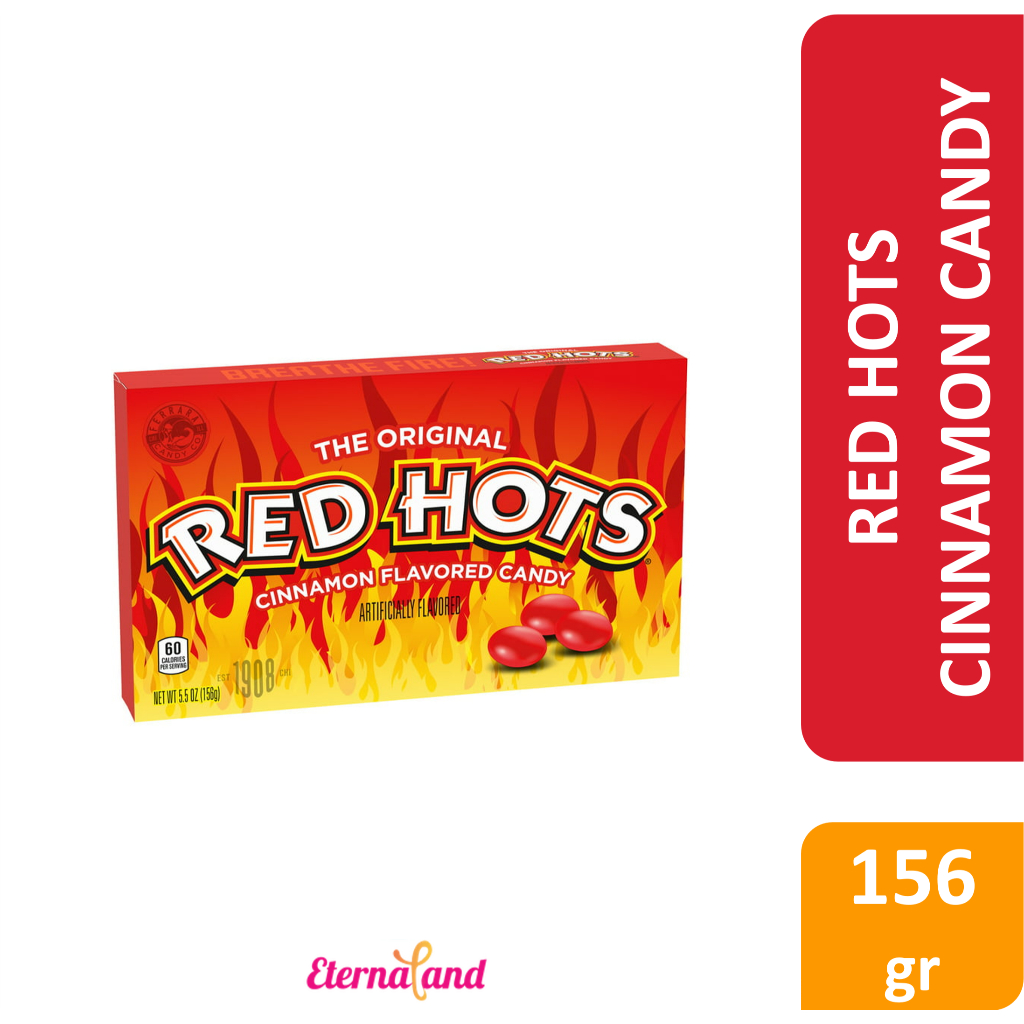 

Red Hots Cinnamon Candy - permen pedas manis impor USA