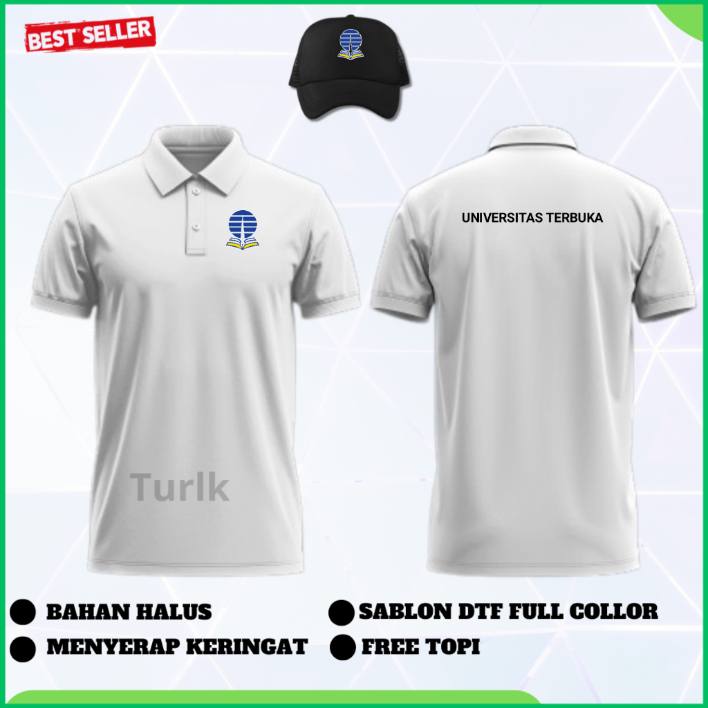 Baju Universitas Terbuka Baju Polo Shirt UT Universitas Terbuka