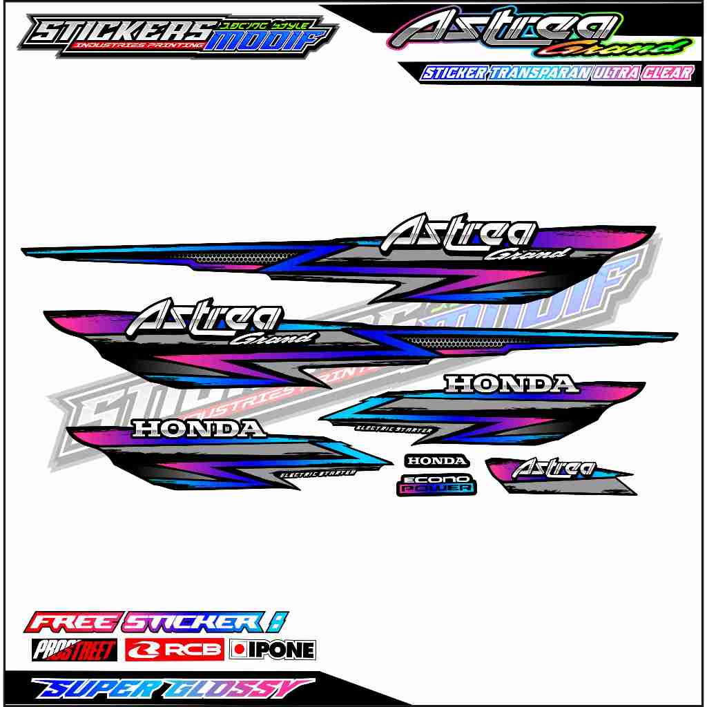 STRIPING VARIASI HONDA ASTREA GRAND / STICKER LIST MOTOR HONDA ASTREA GRAND