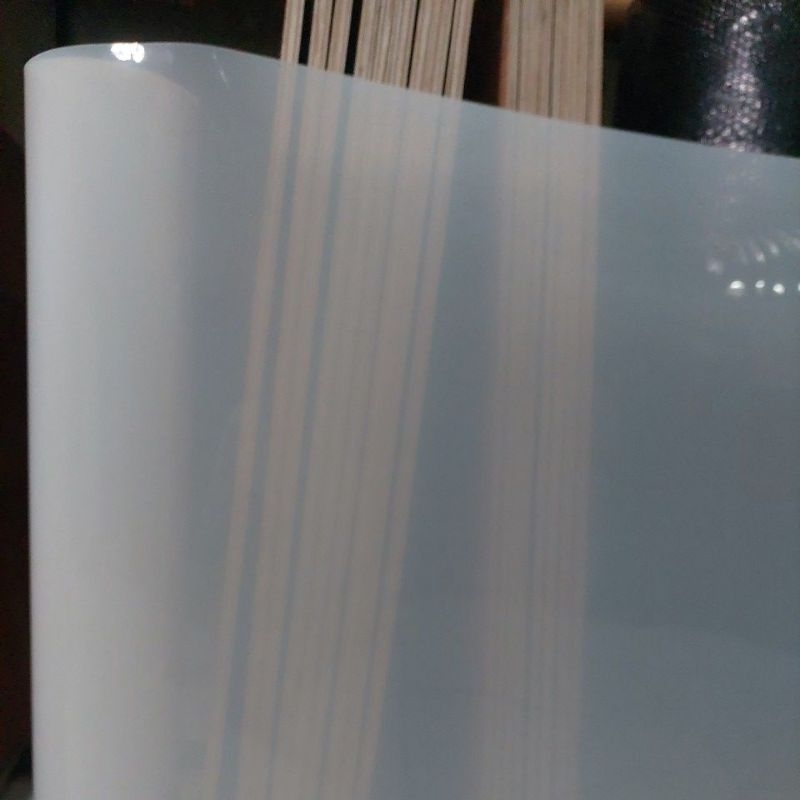 Fiber Pagar Polos Putih Susu Semi Per Meter