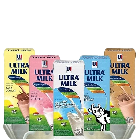 

Ultramilk Susu UHT Rasa Coklat ,Strawberry & Full Cream kemasan [200ml & 250ml]