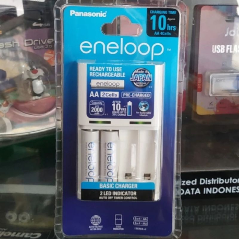 Panasonic Eneloop Charger+2btr Battery AA Original