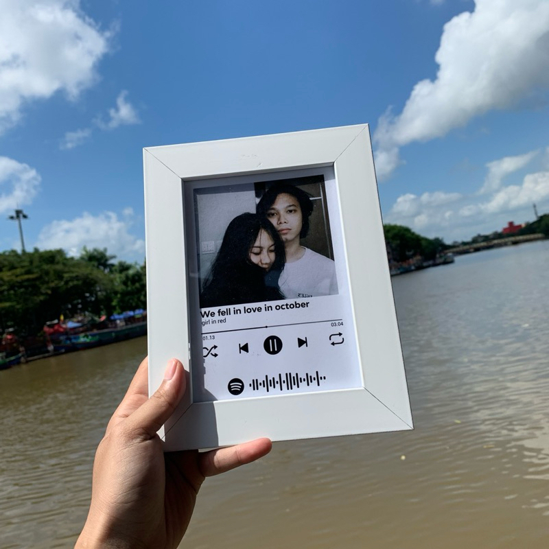 CUSTOM PIGURA SPOTIFY | Bingkai Foto Frame 5r | Kado Ulang Tahun Gift Anniversary Hadiah Wisuda Hamp