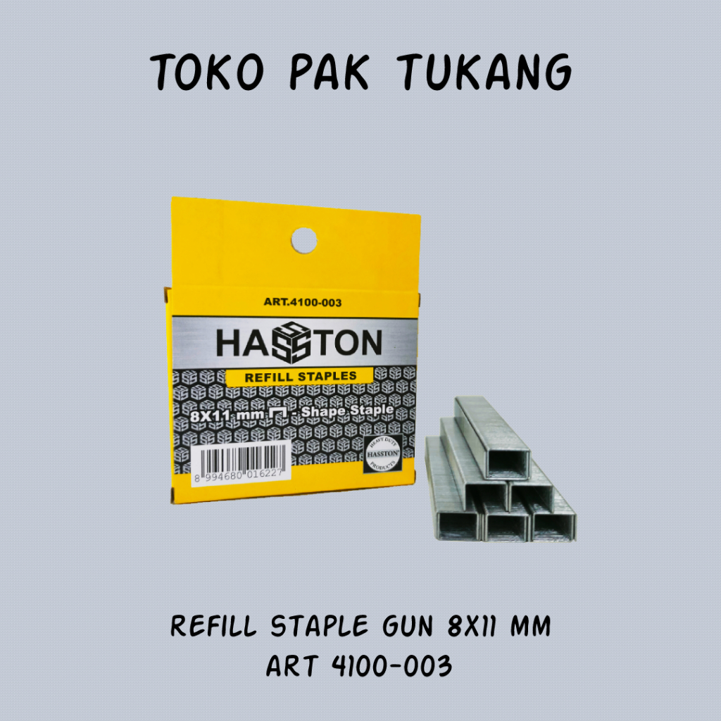 

Refill Staple Gun 8 x 11 mm Hasston 4100-003